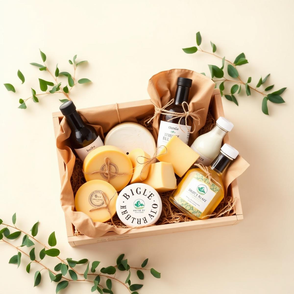 Curated dairy gift box