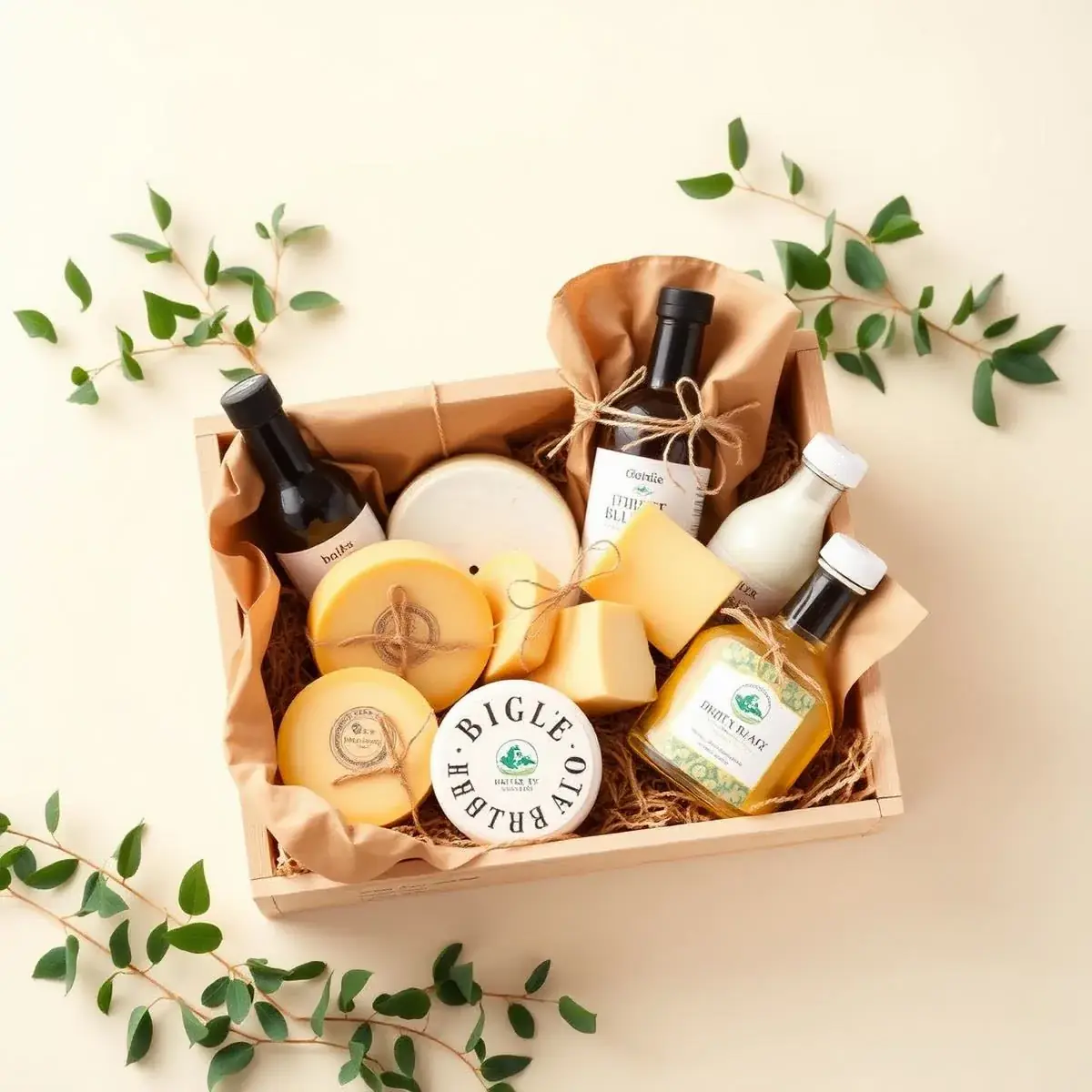 Curated dairy gift box